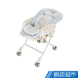 Combi Letto電動安撫餐椅搖床ST 藍色巴黎 現貨 廠商直送