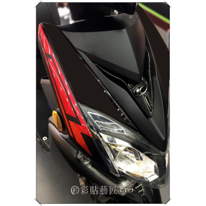 Racing MAN 雷霆 S150/125  前方兩側拉線B10 直上 彩貼 彩繪 車膜 遮傷 車殼 惡鯊彩貼