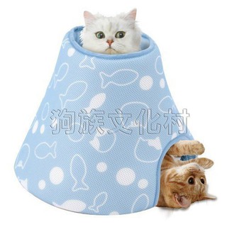 日本MARUKAN《CT-317 全年可用貓咪專利透氣涼感床墊-圓柱形 》冬夏兩用型 可休息躲藏玩耍