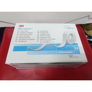3M 通氣膠帶1530-0 半吋(24入) 1530-1(1吋12入0白色 一盒 透氣膠帶 醫療紙膠