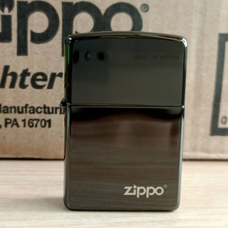 【正品附發票 / 】美國 Zippo 打火機 正品 鍍鉻黑檀黑 防刮鏡面拋光 (型號24756ZL)