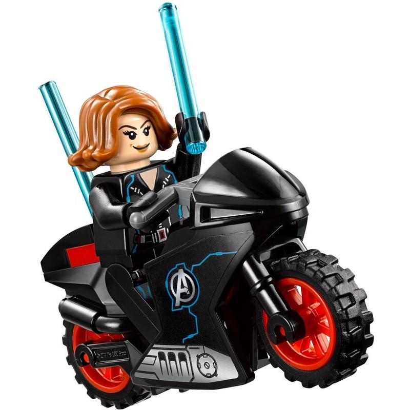 LEGO 樂高 黑寡婦+摩托車 美國隊長3 超級英雄 76050 神盾局重型機車