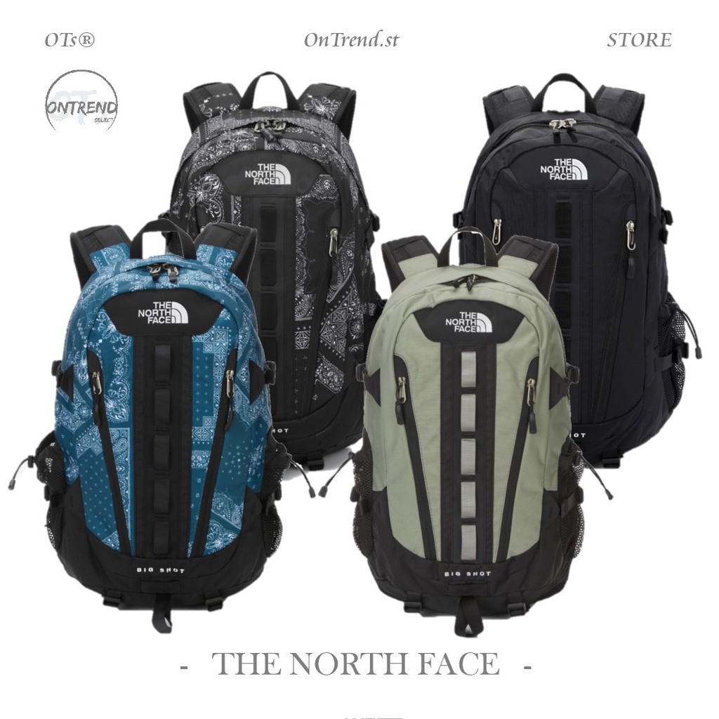 OTs® The North Face 北臉 BIG SHOT 後背包 登山包 大背包 變形蟲 黑 藍 綠