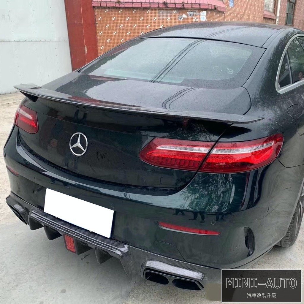 MINI-AUTO☑️ E400 COUPE B款 碳纖維後擾流 四出尾管 2017＋  BENZ W238 副廠 賓士