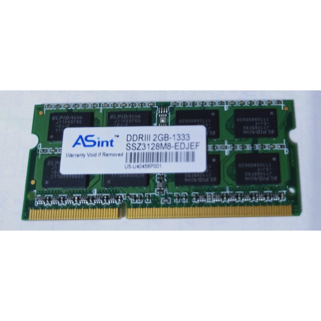 ASINT DDR3 1333 2G 筆電記憶體