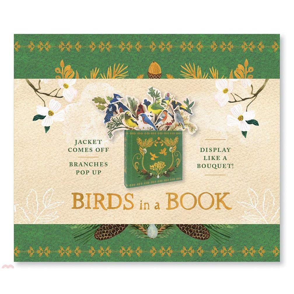 Birds in a Book: Jacket Comes Off. Branches Pop Up. Display Like a Bouquet!