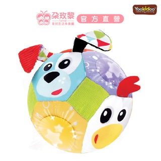 Yookidoo 以色列 感統嬰幼兒玩具-動物好朋友聲光音樂布球【朶玫黎官方直營】