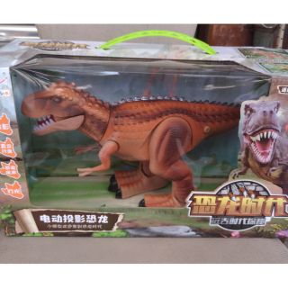 益智電動投影恐龍遠古時代恐龍食肉牛龍燈光行走兒童模擬男孩玩具商品檢驗標識 : 有請放心購買 (歐盟CE認證) 顏色隨機出