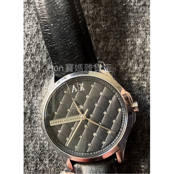 💞Bon寶媽雜貨店💞現貨出清 二手 正品Armani Exchange菱格紋腕錶
