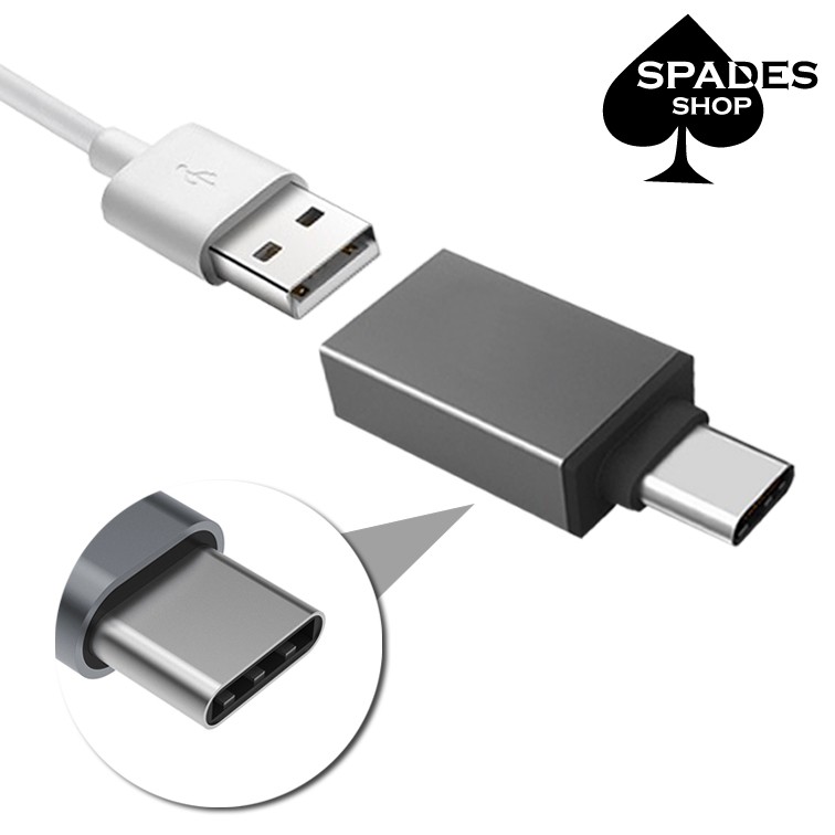 USB轉Type-C【轉接頭】鋁合金外殼/超高速傳輸/Macbook可用/連接手把滑鼠鍵盤記憶卡 typec轉usb