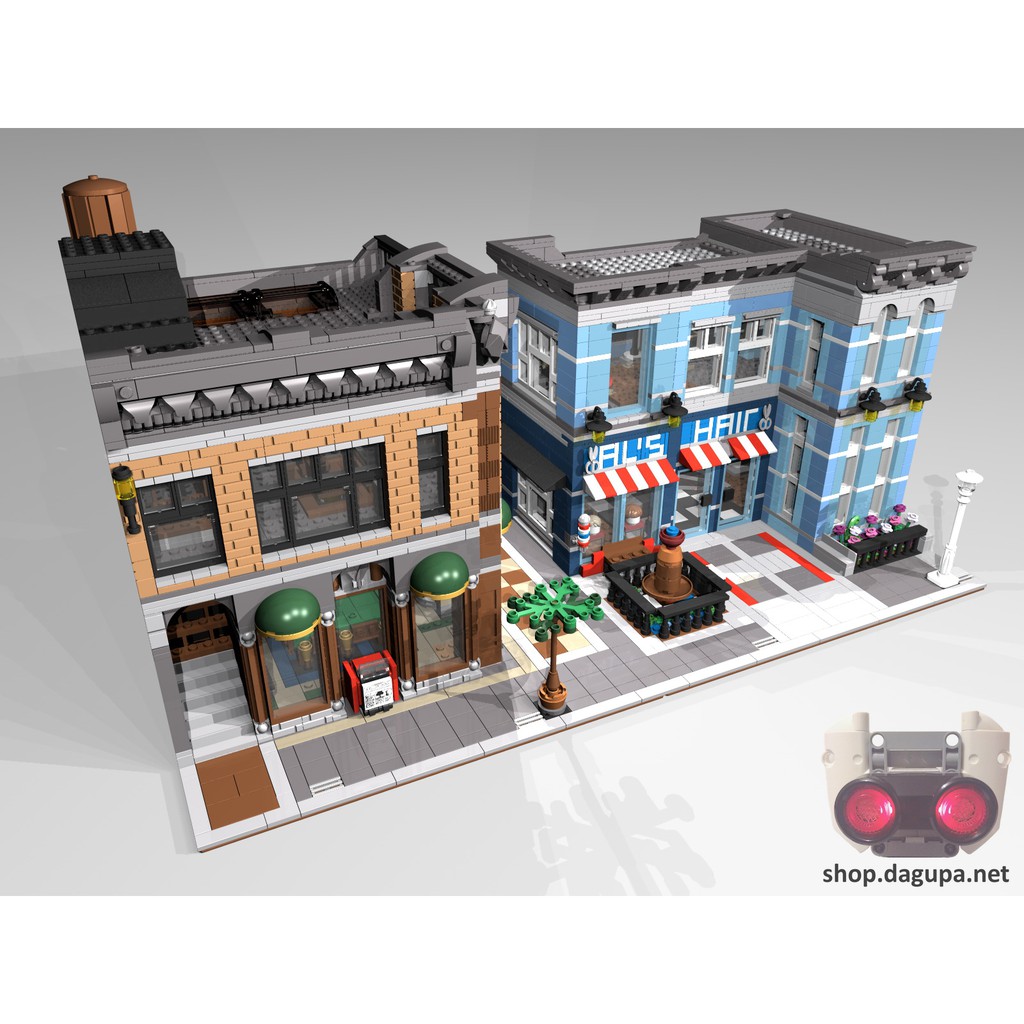 Lego 樂高創意圖紙建築類-MOC-13662 10246 偵探事務所B 模式（PDF 電子組裝說明檔） | 蝦皮購物