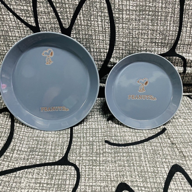 現貨 日本帶回 PEANUTS CAFE 史努比 SNOOPY 花生咖啡廳 兩色系列 陶瓷 餐盤 圓盤 馬克杯 藍