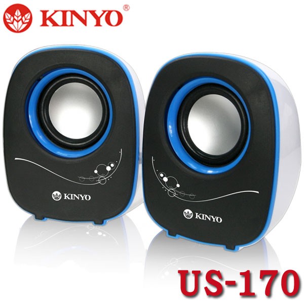 【3CTOWN】含稅附發票 KINYO 金葉 US-170 夜精靈 USB供電迷你喇叭 二件式