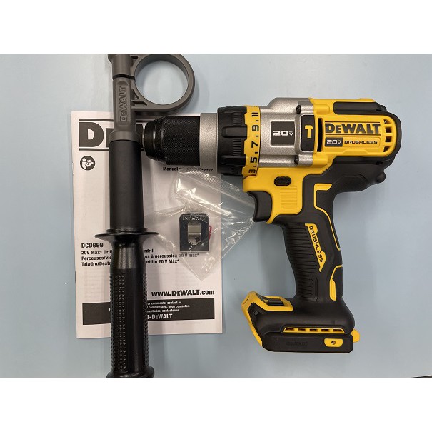 [嘟嘟工具]全新 DEWALT DCD999 20V 得偉999 無刷電鑽 震動電鑽 三段調速13MM DCD999B