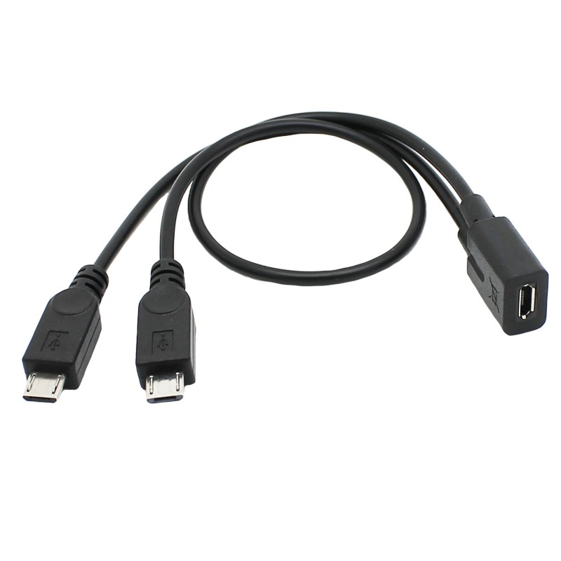 U2-110 手機充電線 平板充電線 Micro充電線一分二充電線 Micro USB母 轉2個 MICRO USB公頭