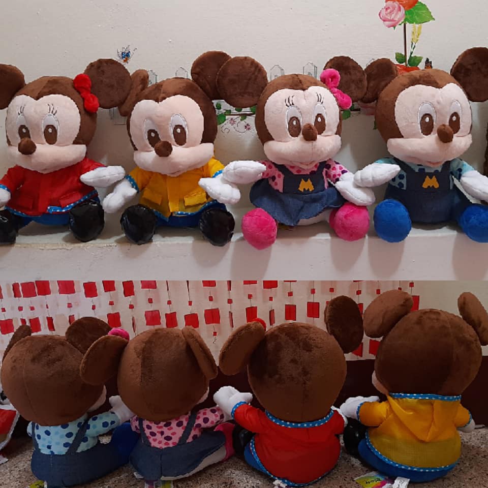 米奇米妮娃娃 米奇玩偶~米奇米妮娃娃~米老鼠 正版迪士尼 Disney玩偶 mickey 迪士尼米奇娃娃 生日聖誕禮物~