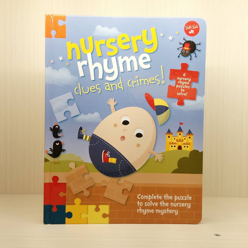 Nursery Rhyme Clues and Crimes: Complete the puzzle to solve the nursery rhyme mystery童謠偵探拼圖遊戲書（外文書）