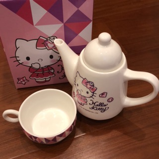 Hellokitty茶壺 kitty茶壺 kitty茶杯 kitty泡茶 hellokitty茶壺組 kitty下午茶