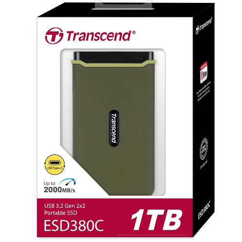 創見 ESD380C 500G/1TB/2TB/4TB SSD 行動固態硬碟 (橄欖綠)  請先詢問貨況