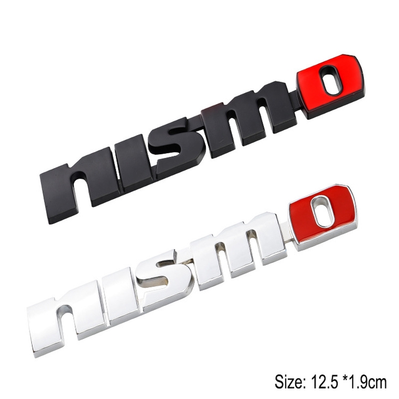 NISSAN 1 件裝三維金屬 nismo 汽車貼紙適用於日產金屬 Pure Drive nismo 標誌貼花汽車造型適