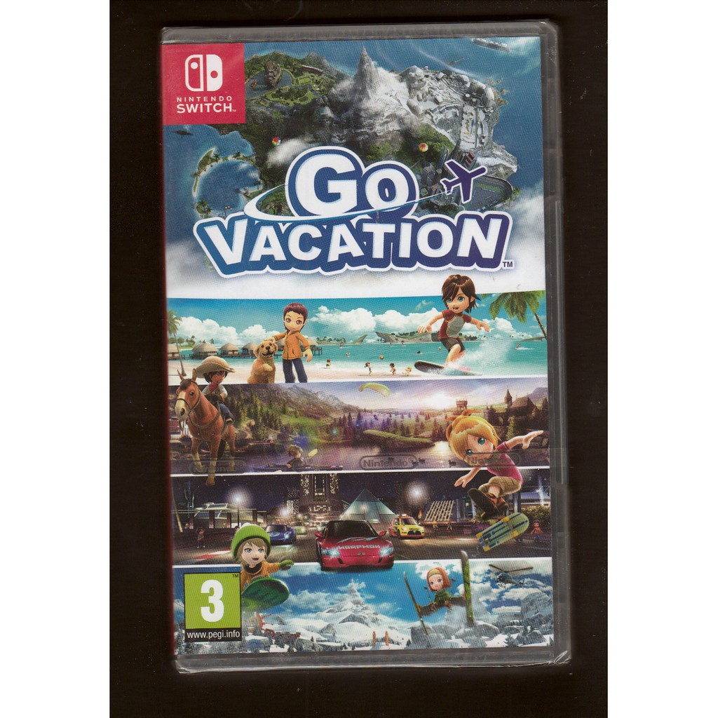 {瓜瓜皮}全新 NS Switch 遊戲 日英文版  歡樂假期 GO VACATION(遊戲都能回收)