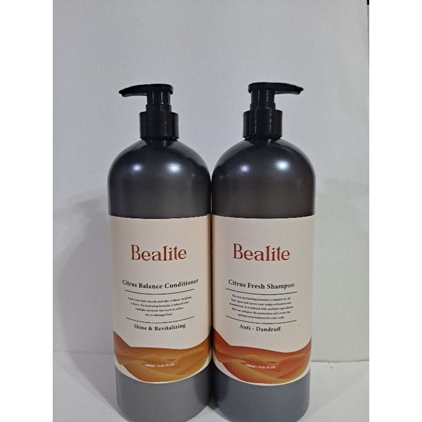 Bealite黛寶香橙涼感去屑洗髮精/橙心瞬盈護髮素1000ml(公司貨)