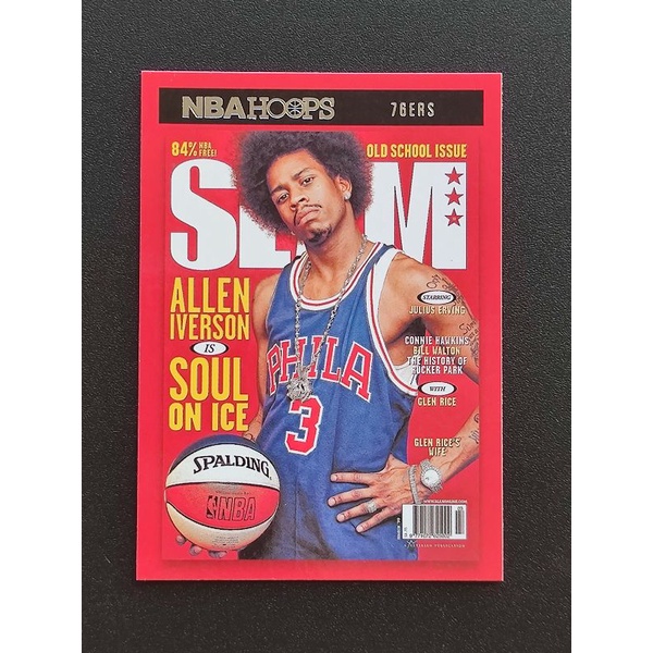 雜誌卡 戰神 艾佛森 2020-21 NBA Hoops Slam Allen Iverson #1