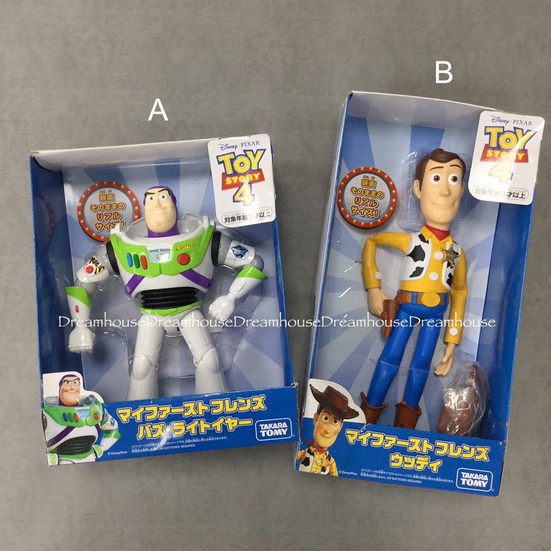 日本帶回 玩具總動員4 TAKARA TOMY 電影一比一 胡迪 巴斯光年 巴斯 公仔 擺飾 玩具總動員