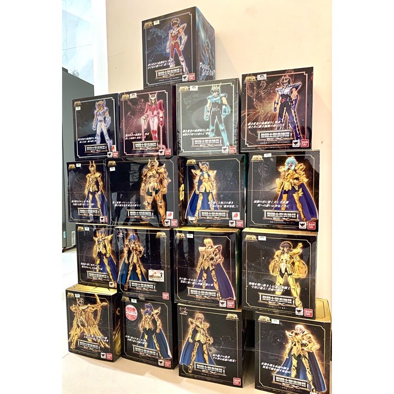 正版bandai 聖鬥士星矢聖衣神話ex 2 0 星矢紫龍冰河瞬一輝五小強和黃金12宮初版 蝦皮購物