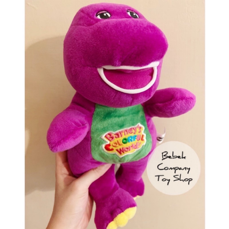 現貨Sale 12吋🇺🇸美國 正版 音樂 Barney and friends 邦尼恐龍 邦尼 紫色恐龍 玩偶 絕版玩具