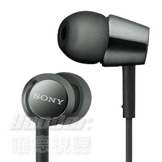 【送收納盒】SONY MDR-EX155 黑色 細膩金屬 耳道式耳機