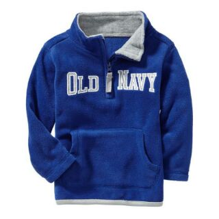 Old navy 老海軍logo寶藍立領刷毛上衣