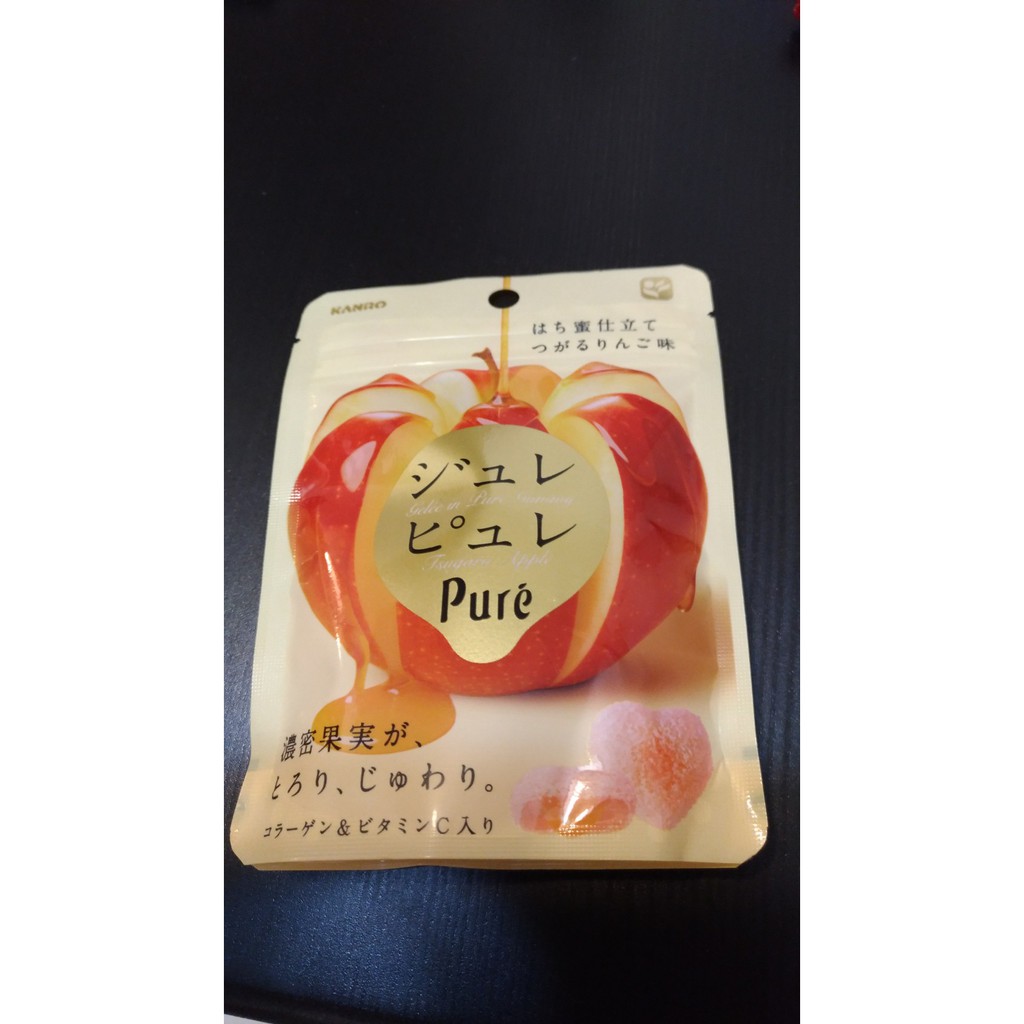 【日本直購現貨】KANRO Pure軟糖 甘樂鮮果實 蜂蜜蘋果夾心軟糖
