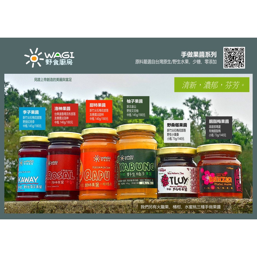Wa Gi月桃果醬 台灣金山區原產 職人手做 低糖 蝦皮購物