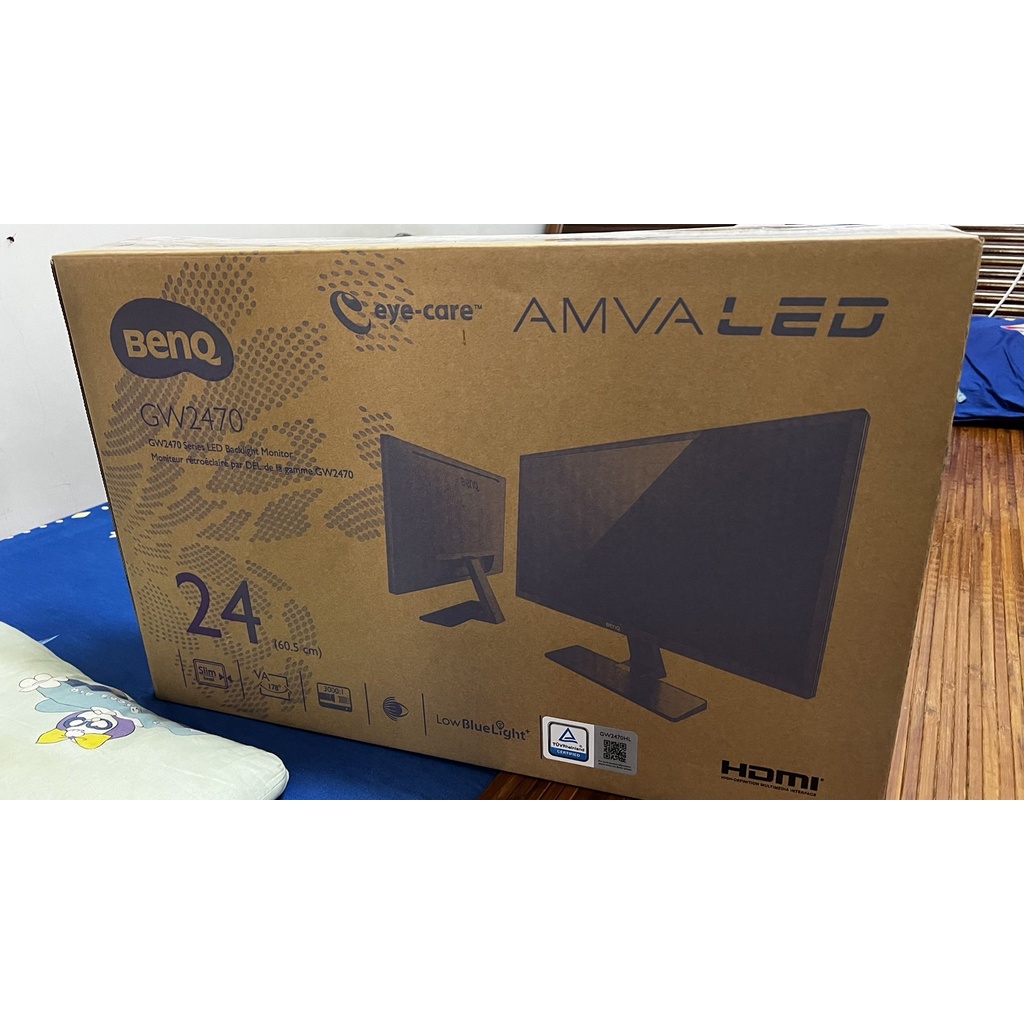 💡3C精品現貨👍【BenQ 明基】GW2470HL 24吋/螢幕/VA 智慧藍光 不閃屏 螢幕 內建喇叭