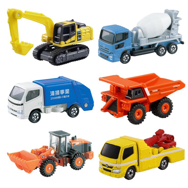 【多美卡兒童玩具】TOMY多美卡合金小汽車男孩玩具工程車推土機挖掘機運輸卡車叉車