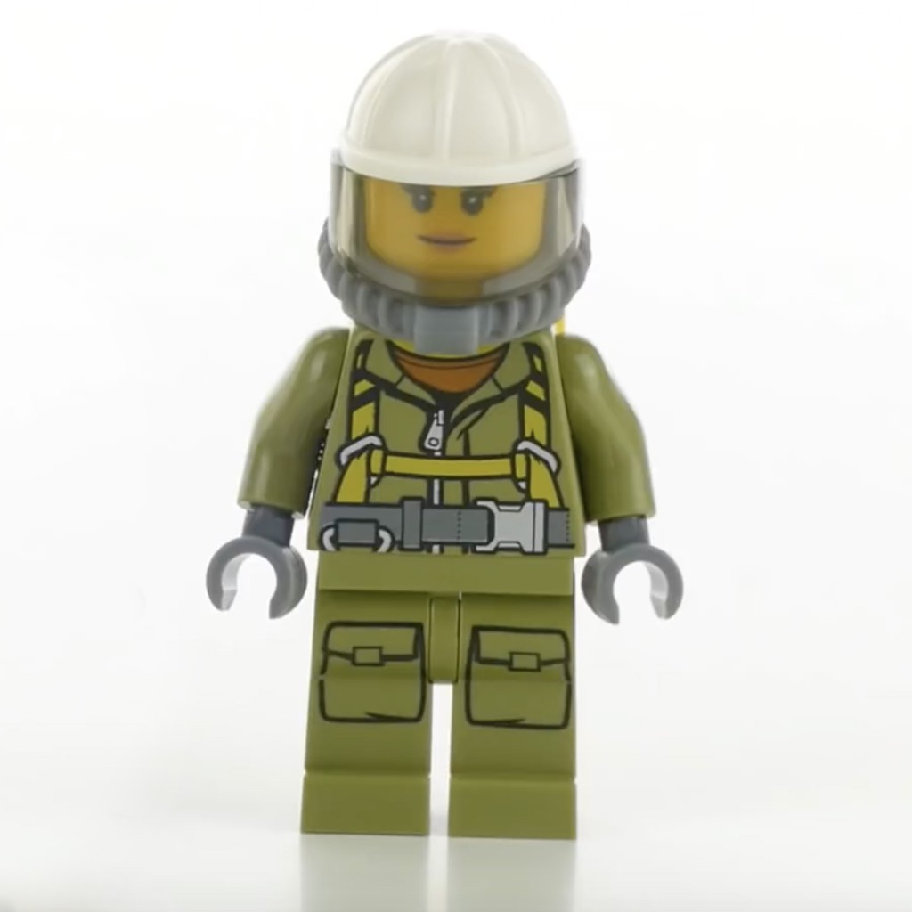 LEGO 60124 City 火山探險 女性 人偶 工人 Minifigure