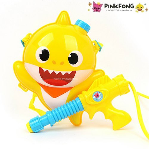 薇琪姐姐 韓國🇰🇷代購 PinkFong 碰碰狐 鯊魚寶寶 兒童後背包式水槍 發射水槍 戲水玩水 噴射水槍 打水戰 玩具