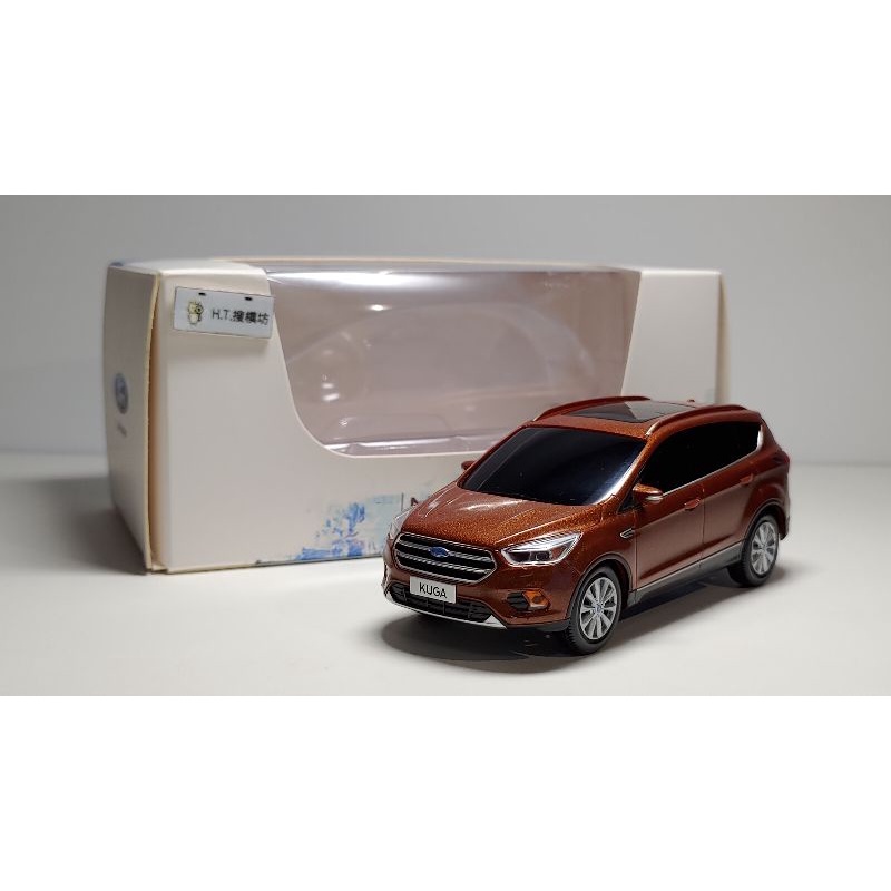 ℍ.𝕋.🚘絕版收藏割愛 1/43 FORD KUGA MK2.5 福特 棕色 塑製 模型車 迴力車