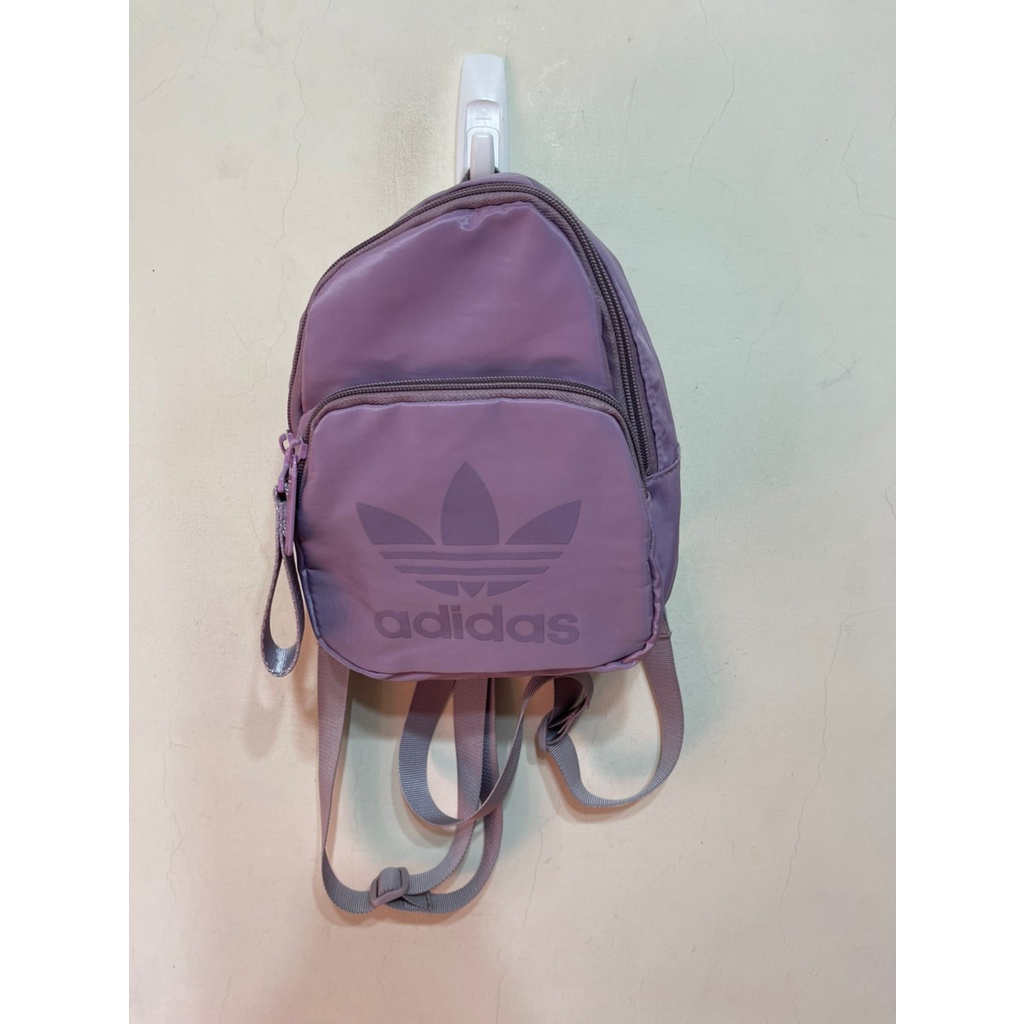 「 二手包 」 Adidas 小後背包（粉紫）94