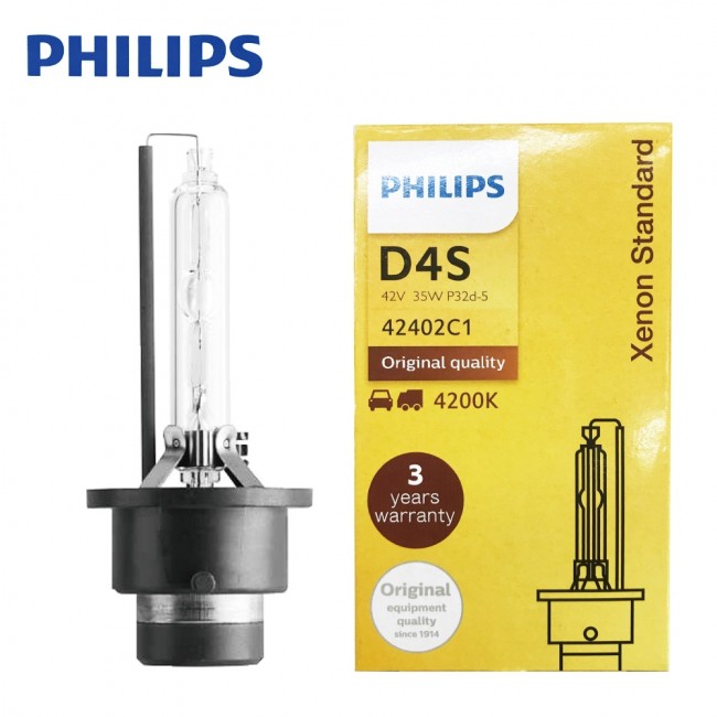 【小P汽材】PHILIPS 原廠型 HID 大燈燈泡 氙氣車燈 D4S 4200K