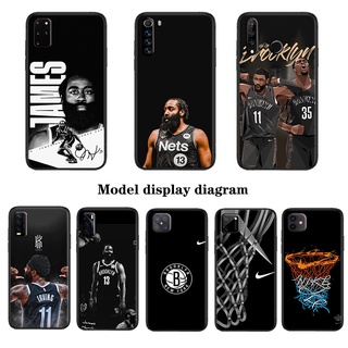 OPPO A16 Reno 3 6 Pro Plus NBA 布魯克林籃網隊黑色 TPU 軟矽膠手機殼