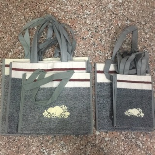 Roots灰色購物袋 vip提袋 環保袋