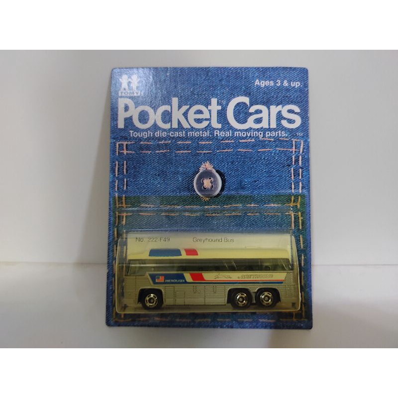 Tomy Tomica Pocket cars 灰狗巴士 greyhound bus 日本製