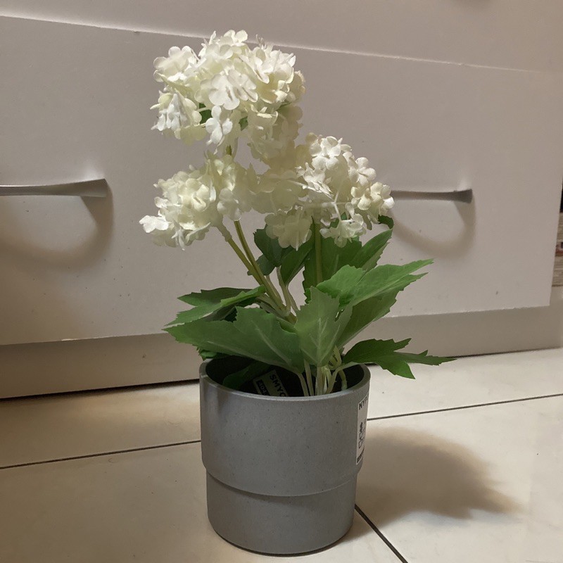 Ikea盆栽加人造花 蝦皮購物