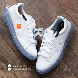 R'代購 Rokit Converse Pro Leather OX 白橘藍果凍底 169217C 男女