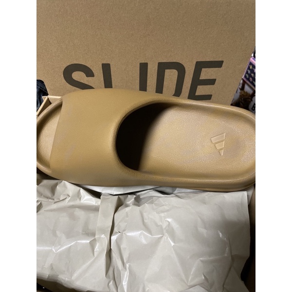 現貨 ADIDAS YEEZY SLIDE GW1931 OCHRE 椰子 拖鞋 深色 US9