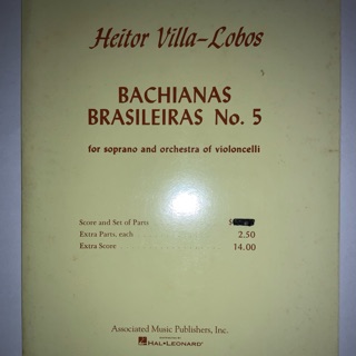 室內樂總譜 Villa-Lobos Bachianas Brasileiras No.5