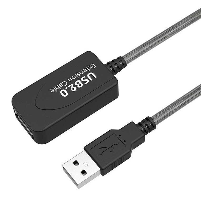 【AQ】USB 2.0 訊號增強線 25米 25M 延長線 內建台灣湯銘晶片 可串接多條 相容性高 EC-027-25