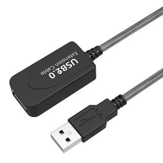 【AQ】USB 2.0 訊號增強線 20米 20M 延長線 內建臺灣湯銘晶片 可串接多條 相容性高 EC-027-20